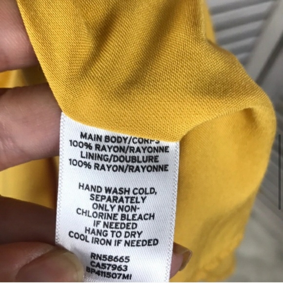 Nordstrom Bp yellow polkadot dress - Picture 3 of 8